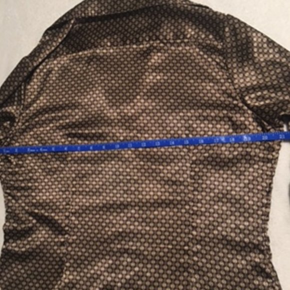 Willi Smith Vintage Button Down Blouse, sz L - Picture 6 of 7